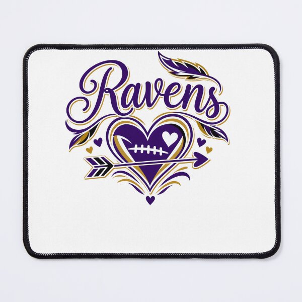 Item preview, Ravens Heart And Arrow Football designed and sold by PaigeWoodShop.
