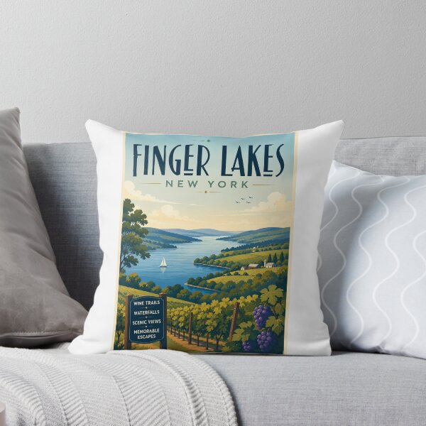 Item preview, Finger Lakes New York Vineyards overlooking Seneca and Cayuga Lake Country designed and sold by Aryabek.