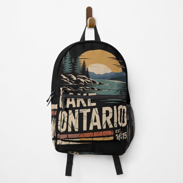 Item preview, Lake Ontario Vintage Retro Landscape, Great Lakes Camping designed and sold by Zizo-DR44.