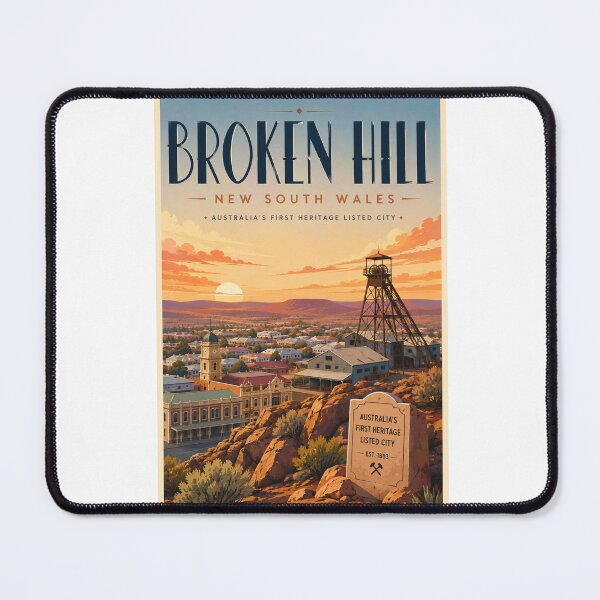Item preview, Broken Hill New South Wales Mining Heritage and Silver City Outback Landscape designed and sold by Aryabek.