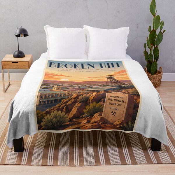 Item preview, Broken Hill New South Wales Mining Heritage and Silver City Outback Landscape designed and sold by Aryabek.