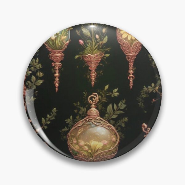 Item preview, Intricate fantasy florals blooming inside decorative glass  designed and sold by KingsArtworx 2.