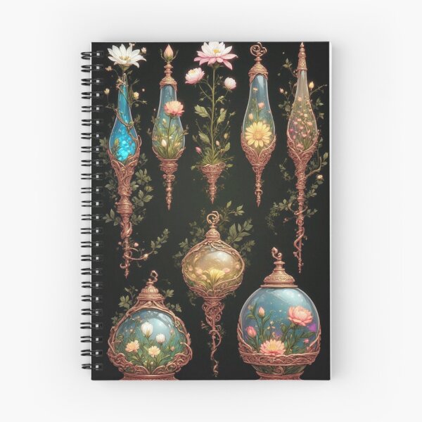 Item preview, Intricate fantasy florals blooming inside decorative glass  designed and sold by KingsArtworx 2.