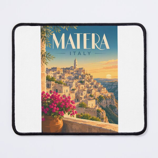 Item preview, Matera Basilicata Panorama across Sassi di Matera and Murgia Materana designed and sold by Aryabek.