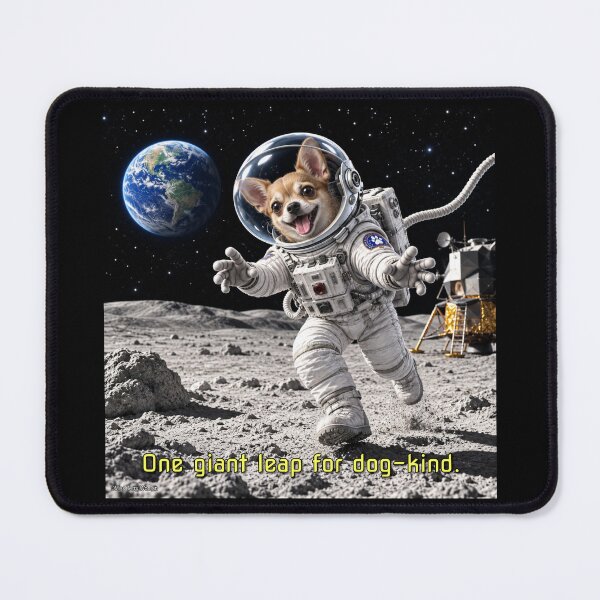 Item preview, Chihuahua Astronaut on the Moon designed and sold by MissTerryWoman.