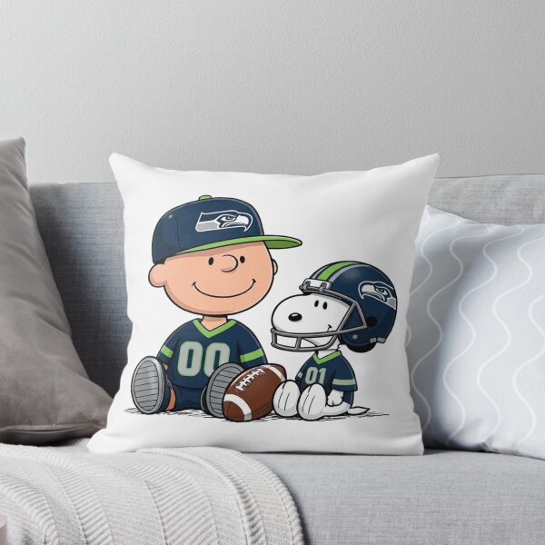 Item preview, Snoopy And Charlie Brown Seattle Seahawks Football Fan designed and sold by DamianRoy88.