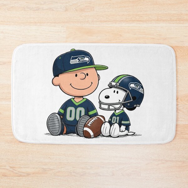 Item preview, Snoopy And Charlie Brown Seattle Seahawks Football Fan designed and sold by DamianRoy88.