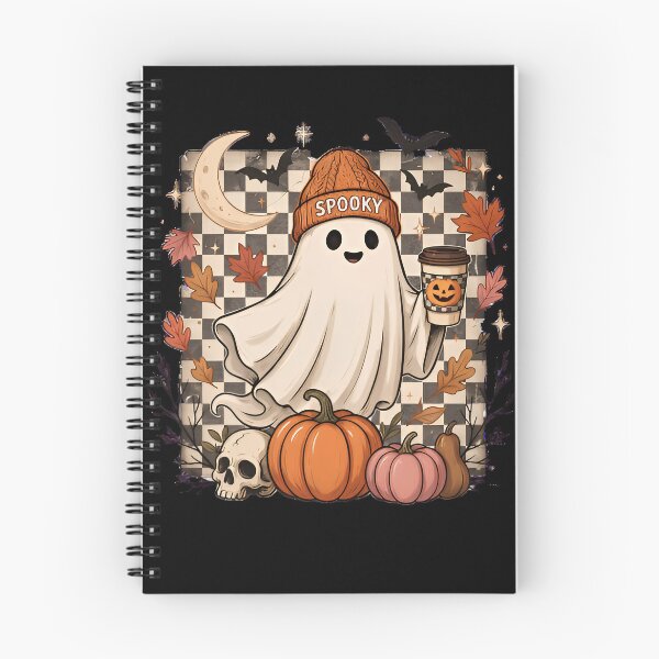 Item preview, Spooky Ghost Pumpkin Coffee Halloween Cute Autumn Aesthetic designed and sold by Zizo-DR44.