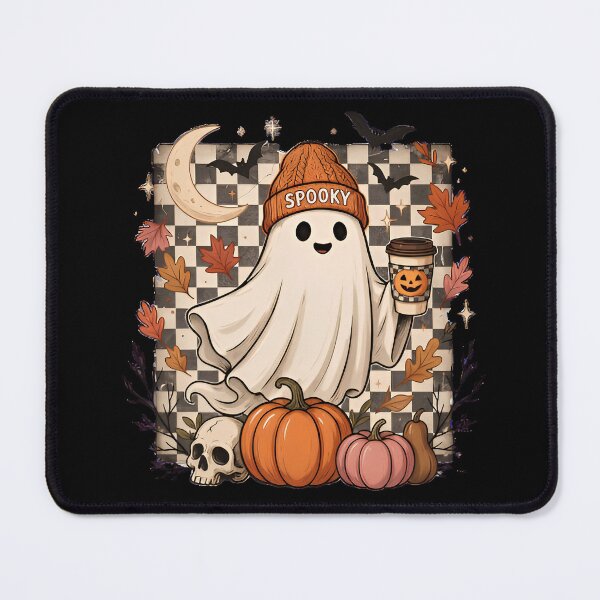 Item preview, Spooky Ghost Pumpkin Coffee Halloween Cute Autumn Aesthetic designed and sold by Zizo-DR44.