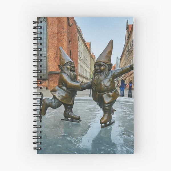 Item preview, Gnomes Ice Skating Art Print – Ice Skating Gift, Poland Travel Decor designed and sold by Purrfecta.