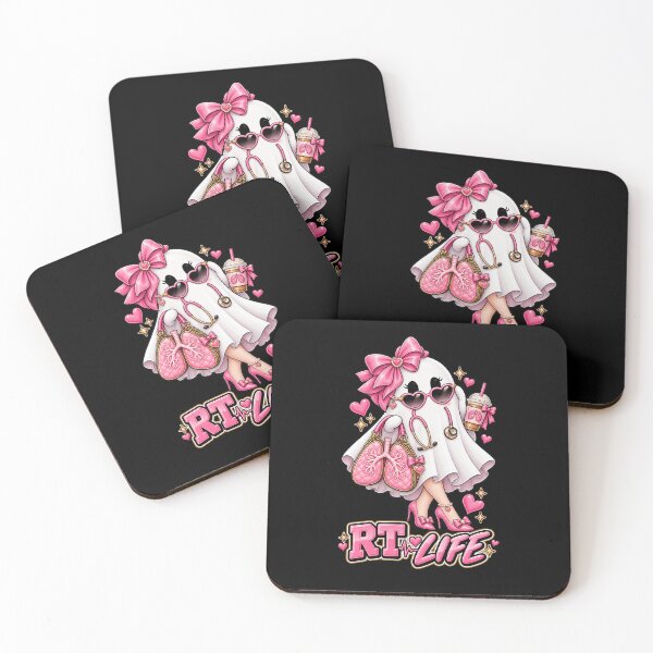 Item preview, RT Life Cute Ghost Respiratory Therapist Pink Lover Medical Design designed and sold by ClinicalHubs.