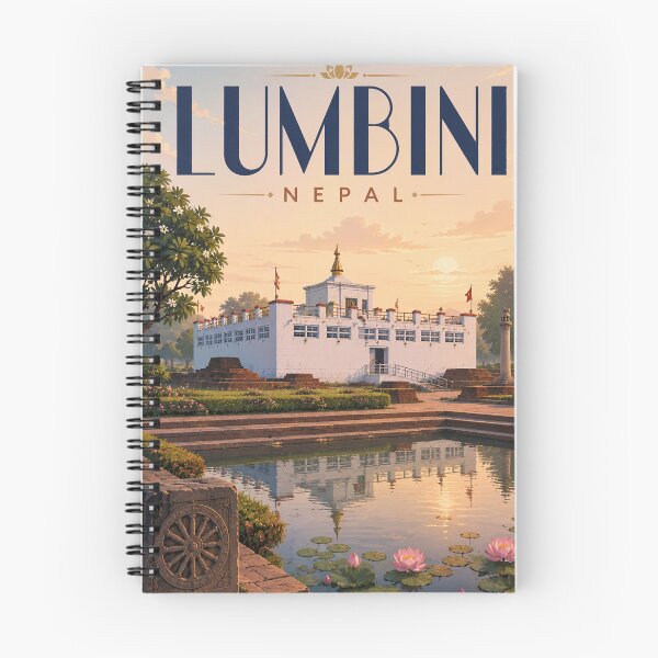 Item preview, Lumbini Nepal Sacred Maya Devi Temple and Buddhist Pilgrimage Landscape designed and sold by StampMyPassport.