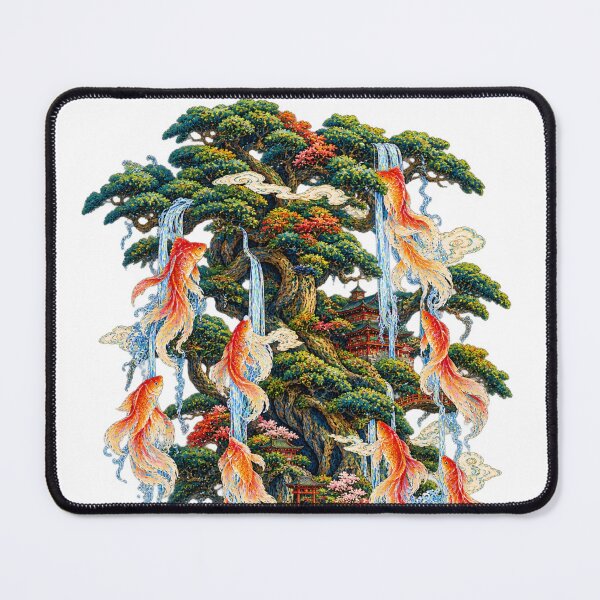 Item preview, The Fish Tree – Japanese Koi Fish & Magical Forest Ukiyo-e Art designed and sold by Substance_life.