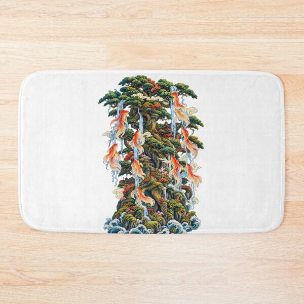 Item preview, The Fish Tree – Japanese Koi Fish & Magical Forest Ukiyo-e Art designed and sold by Substance_life.