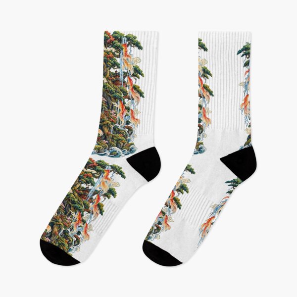 Item preview, The Fish Tree – Japanese Koi Fish & Magical Forest Ukiyo-e Art designed and sold by Substance_life.