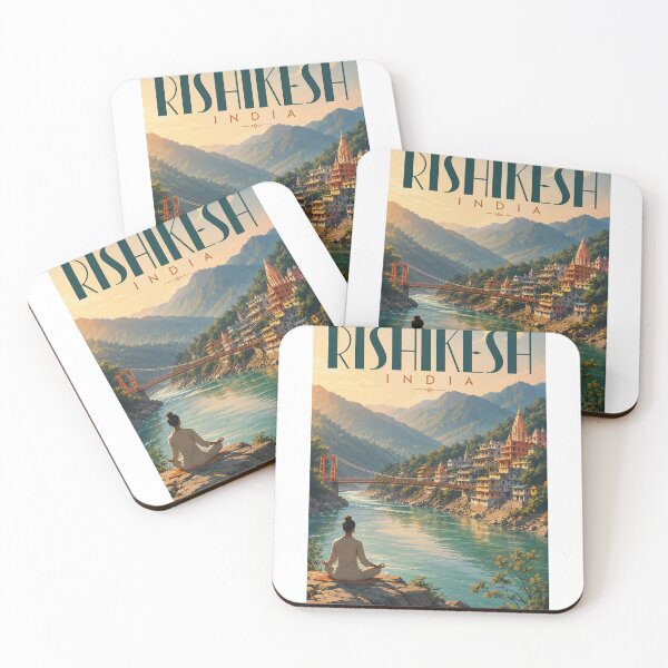 Item preview, Rishikesh India Ganges River Lakshman Jhula Himalayan Yoga Sunrise designed and sold by StampMyPassport.
