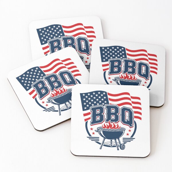 Item preview, BBQ American Flag Grill Design | 4th of July Cookout designed and sold by Marshallamoakohene.
