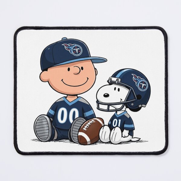 Item preview, Snoopy And Charlie Brown Tennessee Titans Football Fan designed and sold by DamianRoy88.