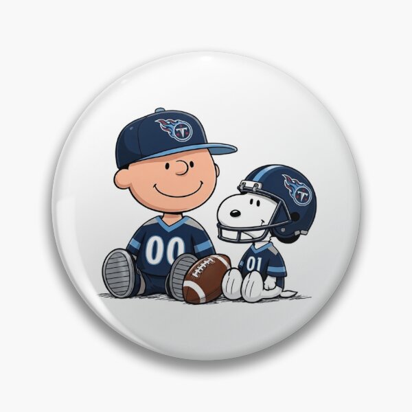 Item preview, Snoopy And Charlie Brown Tennessee Titans Football Fan designed and sold by DamianRoy88.