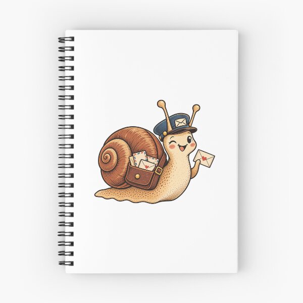 Item preview, Retro postman snail and friendship letters designed and sold by Graphiniz.