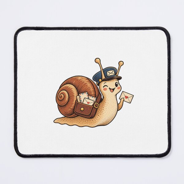 Item preview, Retro postman snail and friendship letters designed and sold by Graphiniz.