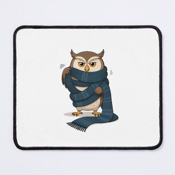 Item preview, Funny Owl Wrapped in a Giant Scarf designed and sold by Catchy-Couture.