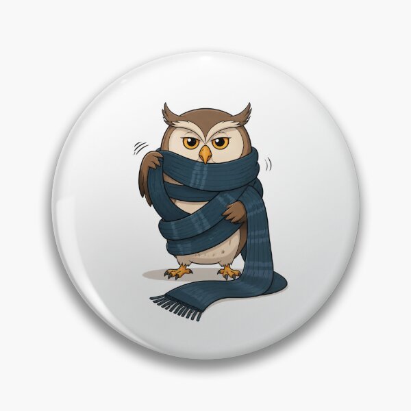 Item preview, Funny Owl Wrapped in a Giant Scarf designed and sold by Catchy-Couture.