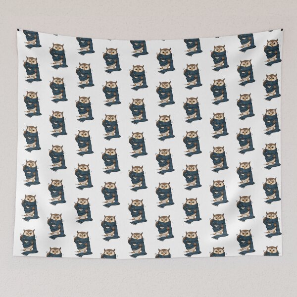 Item preview, Funny Owl Wrapped in a Giant Scarf designed and sold by Catchy-Couture.