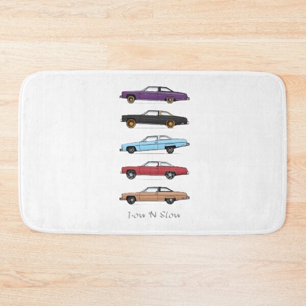 Item preview, Five Classic Lowrider Cars Artwork with Vibrant Colors and Retro Style designed and sold by DreamArtstore.