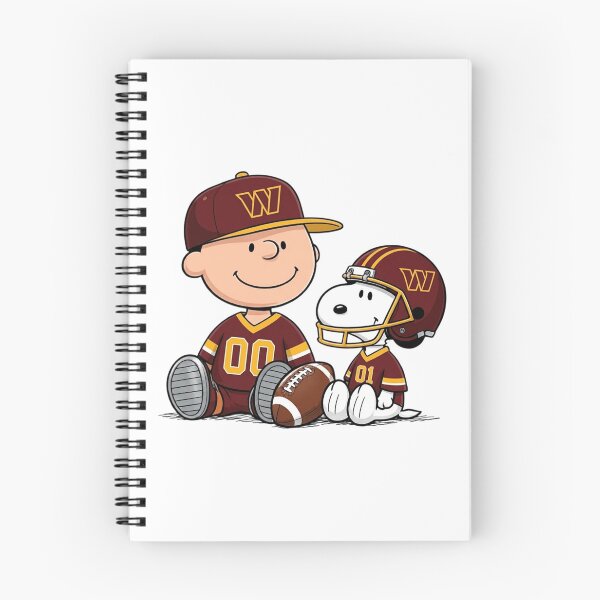 Item preview, Snoopy And Charlie Brown Washington Commanders Football Fan designed and sold by DamianRoy88.
