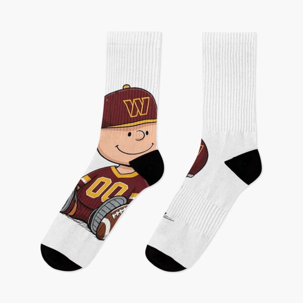 Item preview, Snoopy And Charlie Brown Washington Commanders Football Fan designed and sold by DamianRoy88.