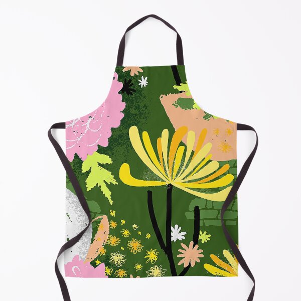 Item preview, Pink, Green And Yellow Abstract Floral And Leaves designed and sold by DEC02.