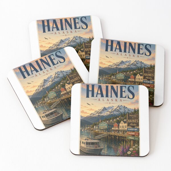 Item preview, Haines Alaska Chilkat Mountains Waterfront and Lynn Canal designed and sold by StampMyPassport.