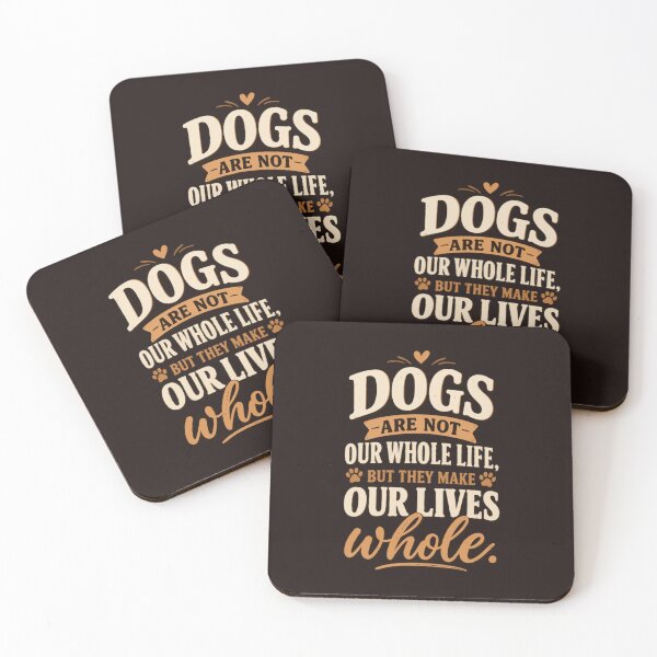 Item preview, Dogs Make Our Lives Whole Dog Lover Vintage Quote designed and sold by PawsAndPallette .