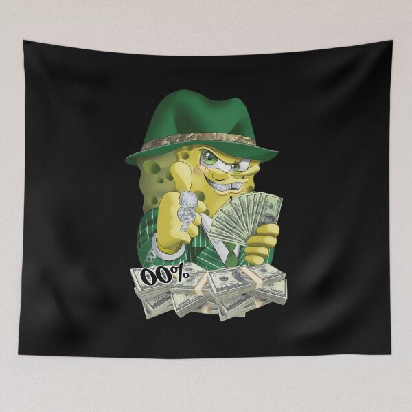 Item preview, Rich Sponge Character Green Suit Money Display designed and sold by ZoeDaugherty.