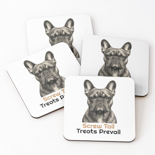 Item preview, Funny French Bulldog Screw Tail Quote designed and sold by bluesquidink.