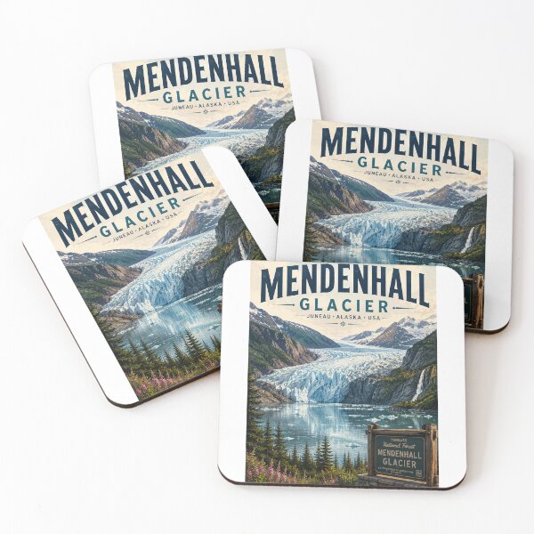 Artikelvorschau, Mendenhall Glacier Juneau Alaska Tongass National Forest Icefield entworfen und verkauft von StampMyPassport.