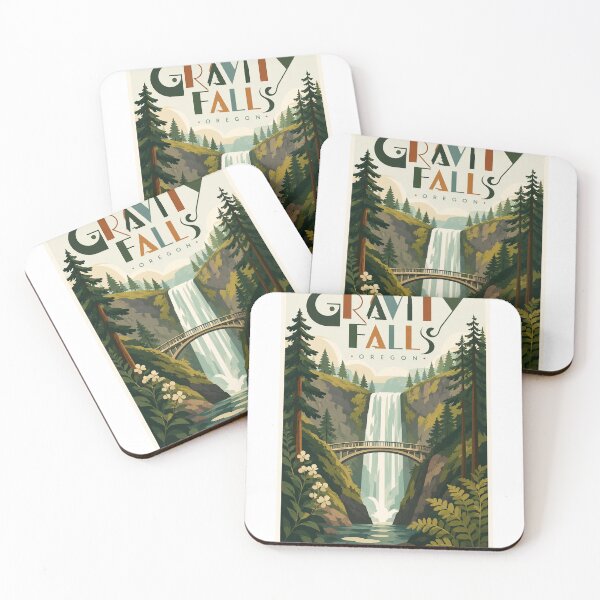 Item preview, Gravity Falls Oregon Waterfall Gorge and Pacific Northwest Forest designed and sold by StampMyPassport.