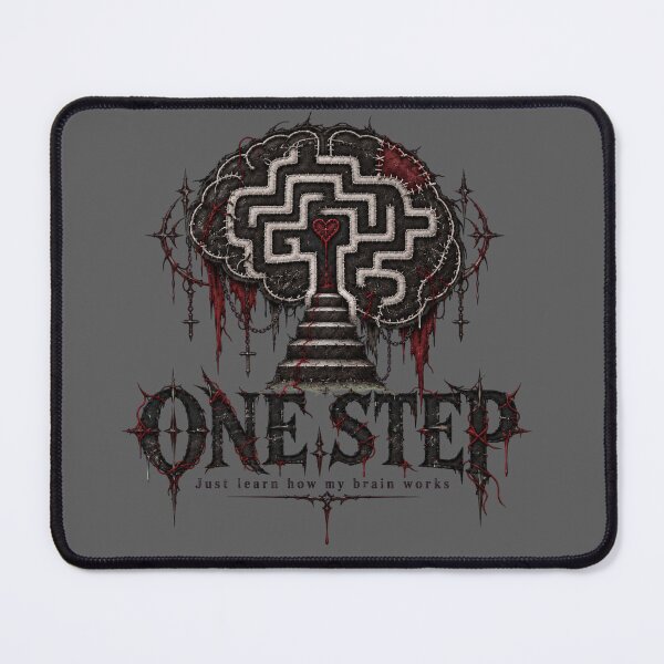 Item preview, One Step – Gothic Stitched Brain Maze Graphic designed and sold by Beastkorpze.