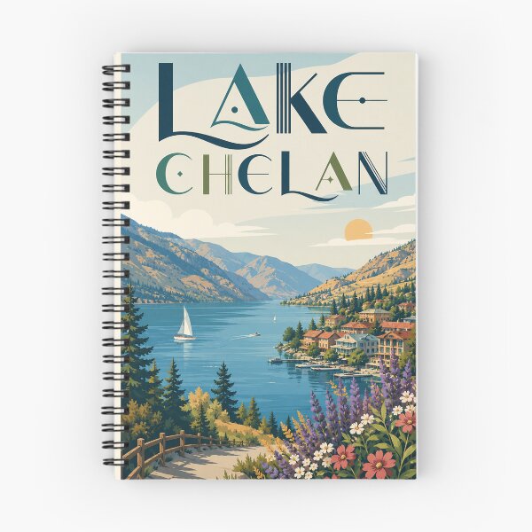 Item preview, Lake Chelan Washington Cascades Waterfront and Mountain Valley designed and sold by StampMyPassport.