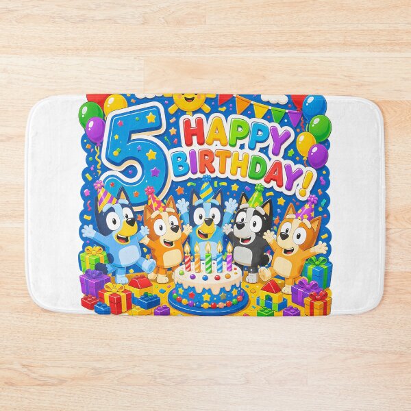 Item preview, Five Canine Friends 5Th Birthday Celebration  designed and sold by Blood-Tea.