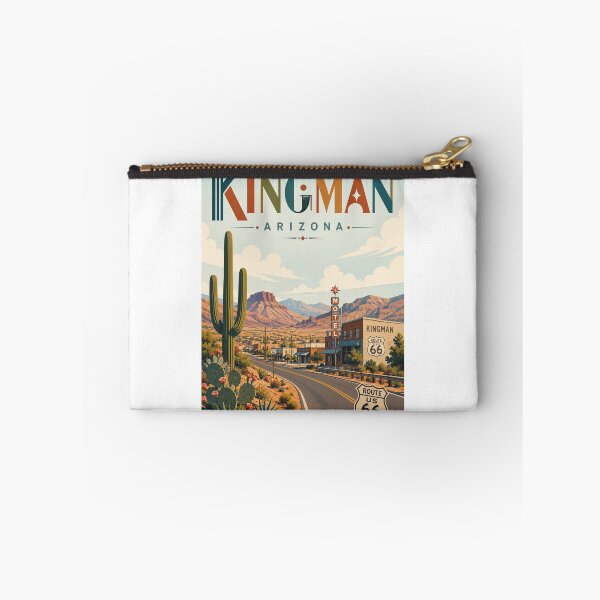 Item preview, Kingman Arizona Route 66 Desert Highway and Mojave Landscape designed and sold by StampMyPassport.
