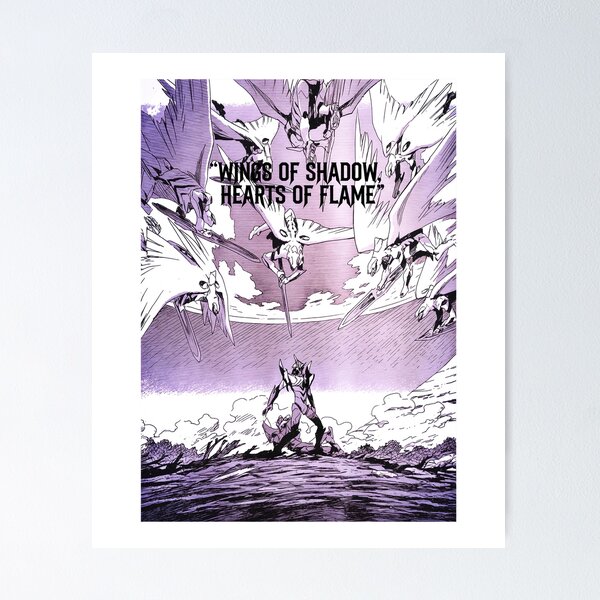 Item preview, Winged Angels Confront Core Mecha Comic Page designed and sold by JACKOBMSTRONG.