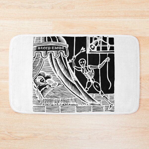 Item preview, Skeleton Awakens Sleeper Woodcut  designed and sold by JACKOBMSTRONG.