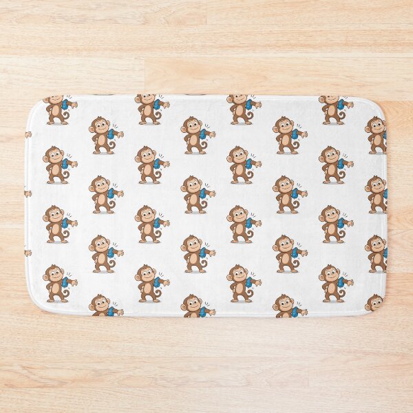 Item preview, Funny Monkey With Tiny Backpack | Cute Travel Animal designed and sold by Catchy-Couture.
