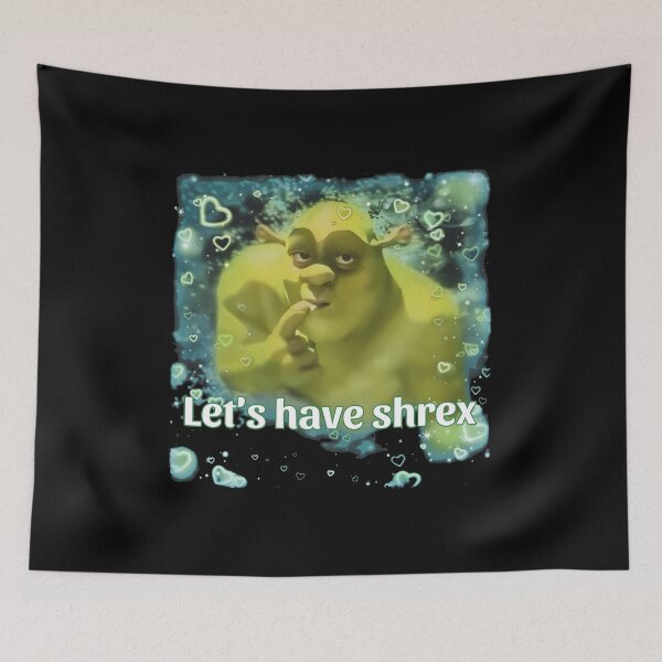 Item preview, Shrek Sugestive Pose Ethereal Hearts Motif designed and sold by ZoeDaugherty.