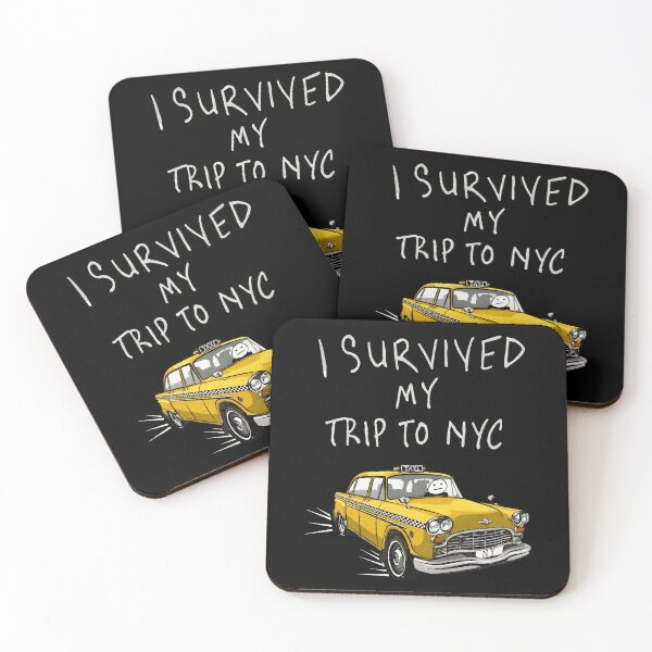 Item preview, I Survived My Trip To NYC Funny Taxi Retro  designed and sold by JillBrock38875.