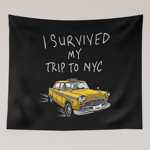 Item preview, I Survived My Trip To NYC Funny Taxi Retro  designed and sold by JillBrock38875.
