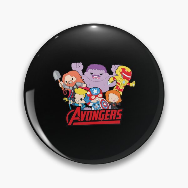 Item preview, Chibi Hero Group 'AVONGERS' Cartoon  designed and sold by ZoeDaugherty.