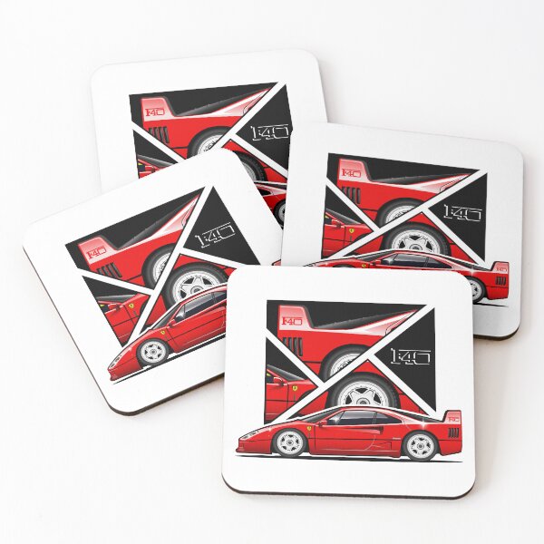 Item preview, Ferrari F40 Collage in Red Color Italian Supercar designed and sold by Juan-Art-22.
